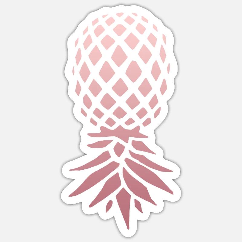 Funny Upside Down Pineapple Swinger Merchandise Sticker size S (10 x 10 cm)