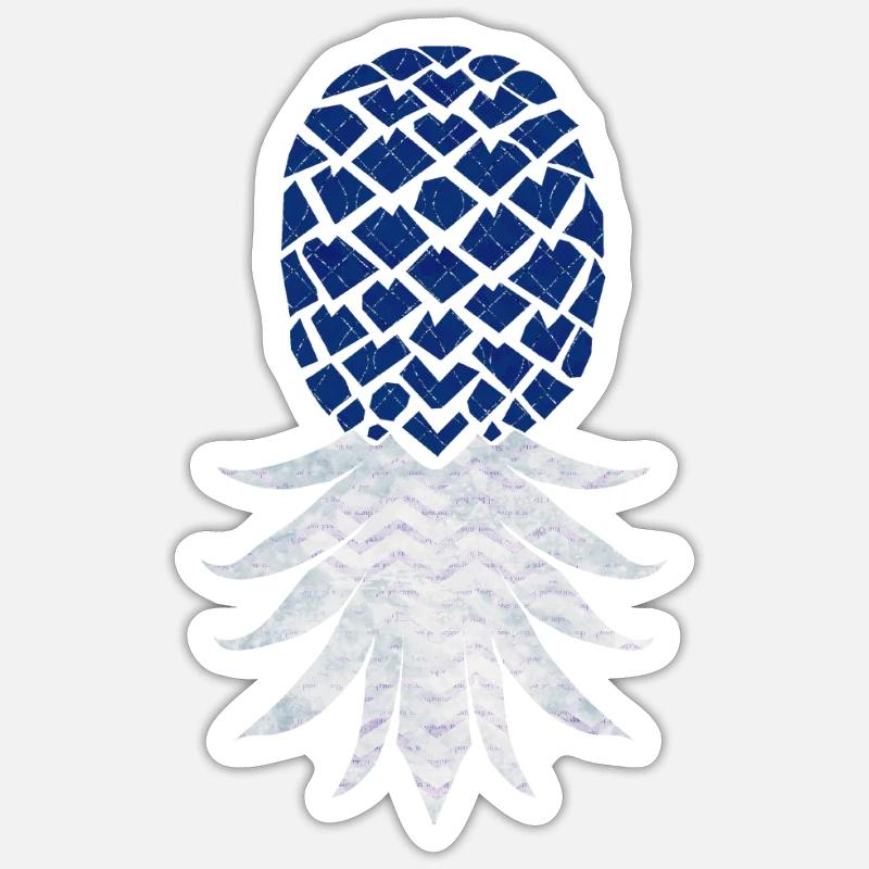 Funny Upside Down Pineapple Swinger Merchandise Sticker size S (10 x 10 cm)