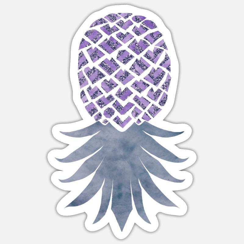 Funny Upside Down Pineapple Swinger Merchandise Sticker size S (10 x 10 cm)