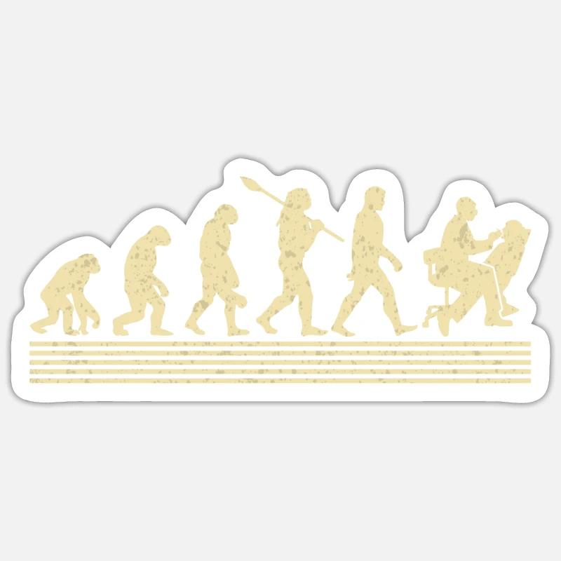 Dental hygienists Evolution Sticker size S (10 x 10 cm)