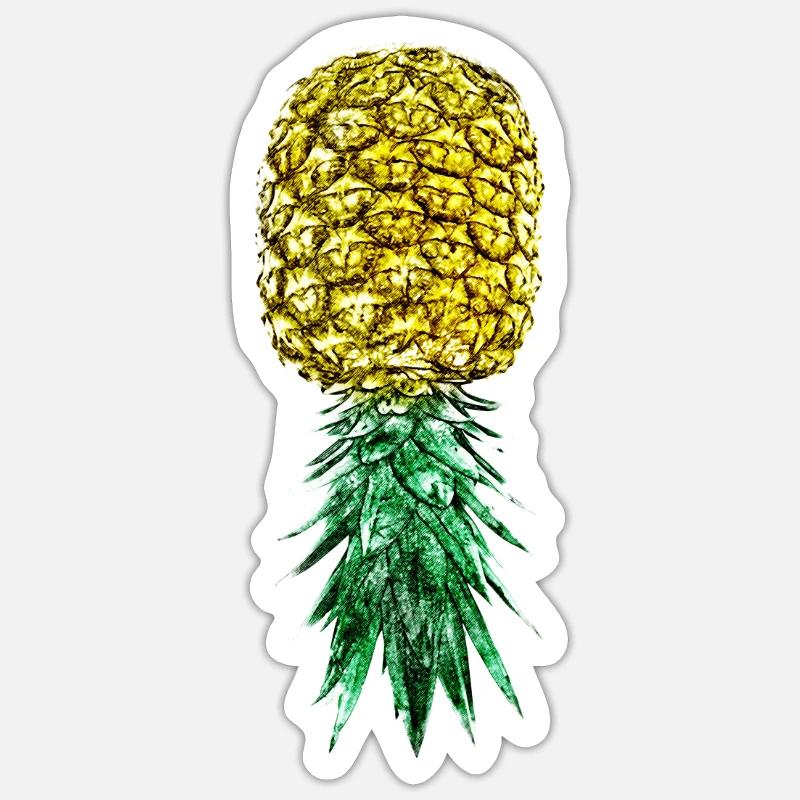 Funny Upside Down Pineapple Swinger Merchandise Sticker size S (10 x 10 cm)