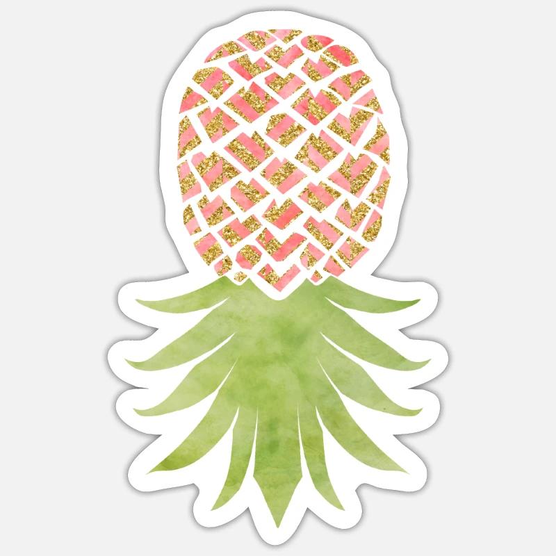 Funny Upside Down Pineapple Swinger Merchandise Sticker size S (10 x 10 cm)