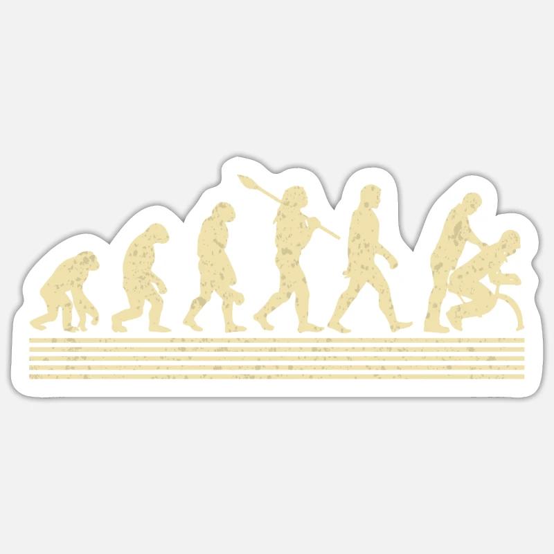Physiotherapeut Assistant Evolution Sticker Größe S (10 x 10 cm)