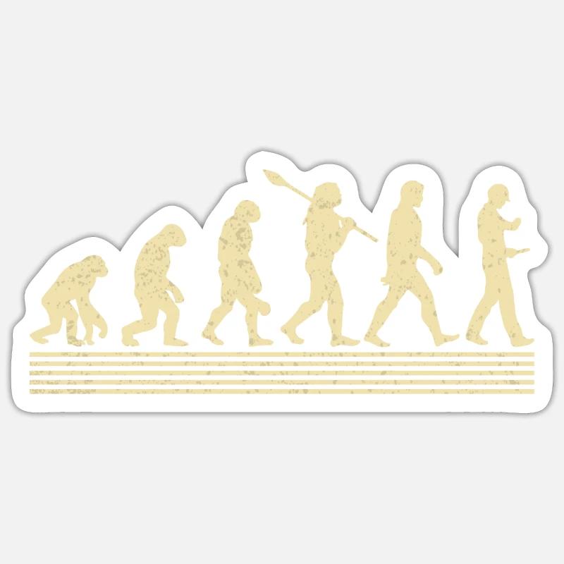 Évolution de l’ingénierie - Sticker taille S (10 x 10 cm) - blanc mat