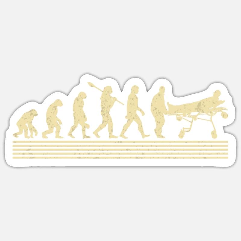 Évolution des ambulanciers paramédicaux Sticker taille S (10 x 10 cm)