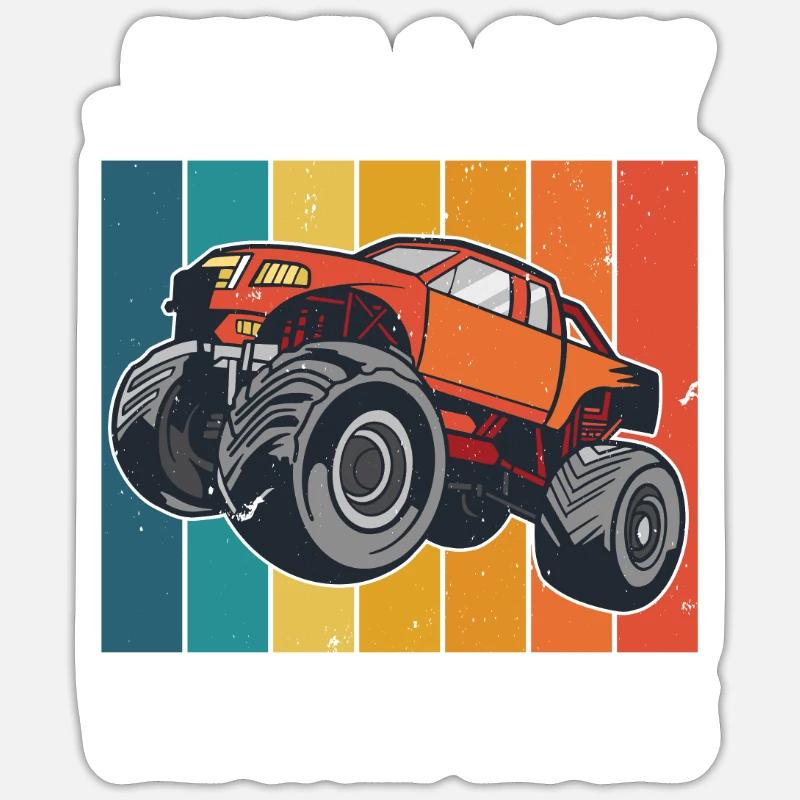 Nur ein Junge der Trucks mag. Sticker Größe S (10 x 10 cm)
