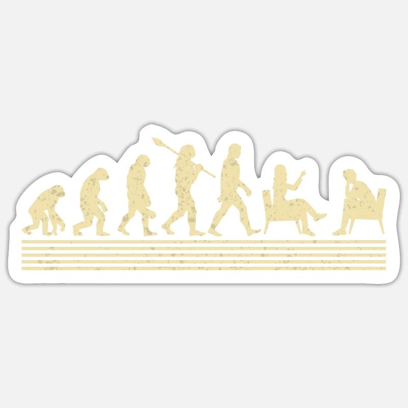 Evolution Des Schulberaters Sticker Größe S (10 x 10 cm)