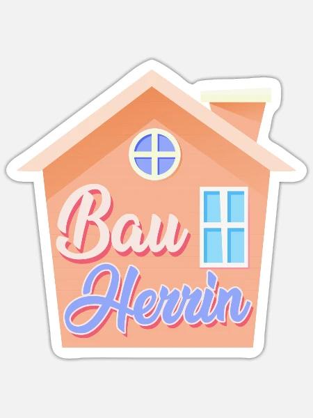 Richtfest Eigenheim Bauherrin - Sticker Größe S (10 x 10 cm) - Mattweiß