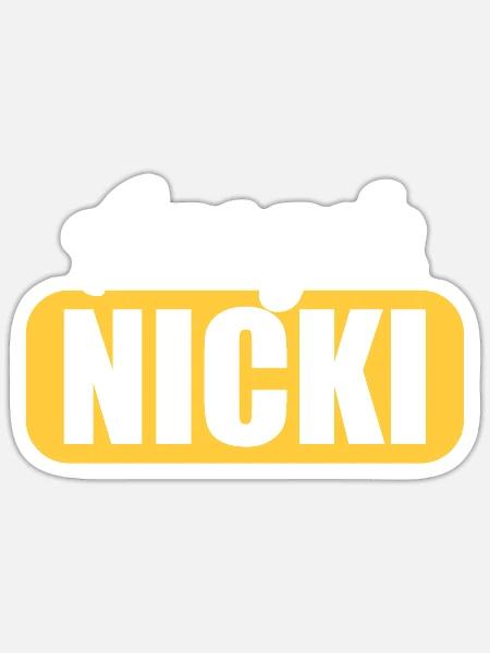DDR Ostdeutschland Osten Ossi Ausgeh Nicki - Sticker Größe S (10 x 10 cm) - Mattweiß