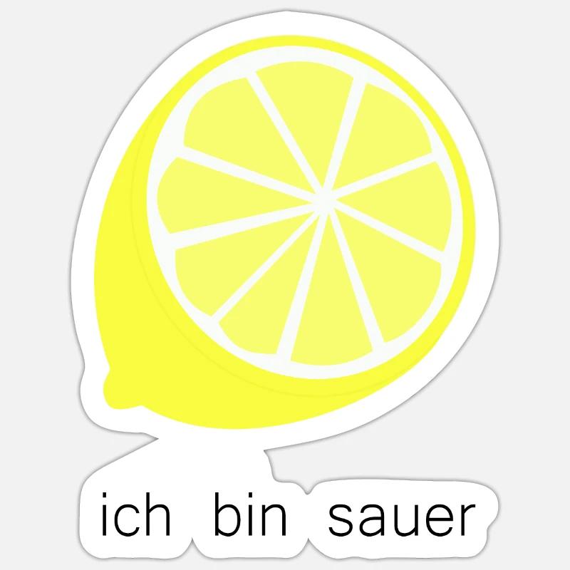 ich bin sauer Sticker Größe S (10 x 10 cm)