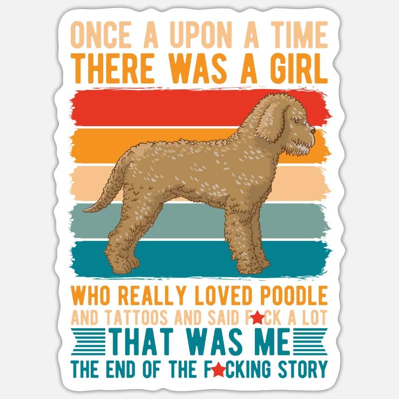 Es War Einmal Ein Mädchen, Das Liebte Sticker Größe S (10 x 10 cm)