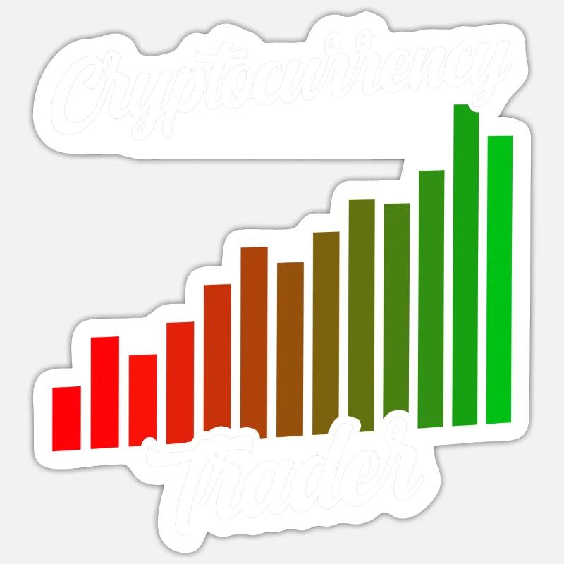 Cryptocurrency Traders Crypto Crypto Trader Sticker taille S (10 x 10 cm)