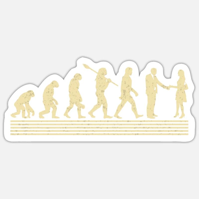 Real estate agent evolution Sticker size S (10 x 10 cm)