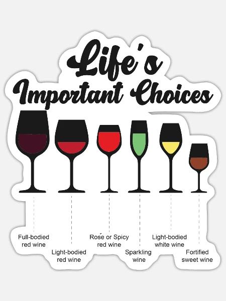 Sommelier Wine Drinking Tasting - Sticker Größe S (10 x 10 cm) - Mattweiß