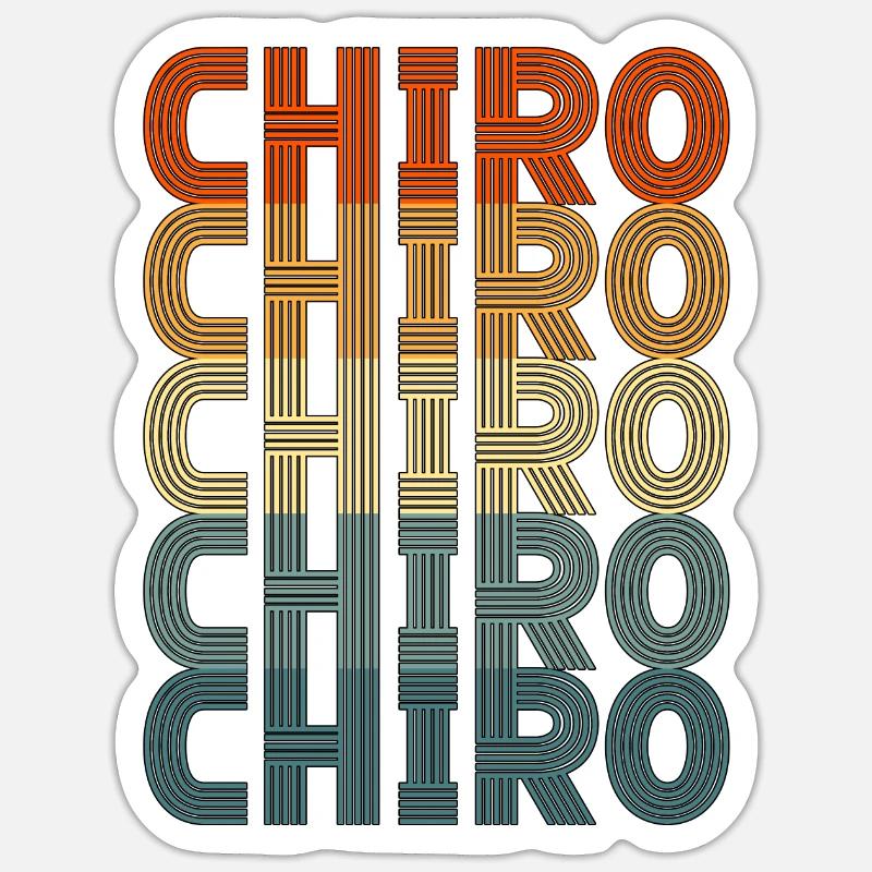 Chiropraktiker Chiropraktik Physio Chiro Geschenk - Sticker Größe S (10 x 10 cm) - Mattweiß