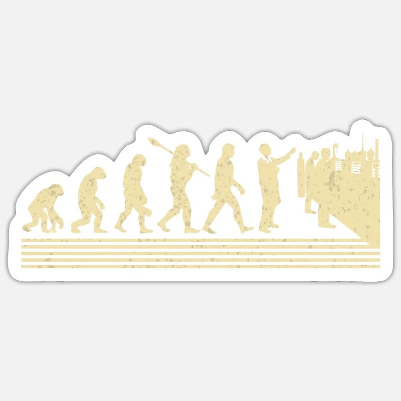 Évolution des techniciens de laboratoire Sticker taille S (10 x 10 cm)