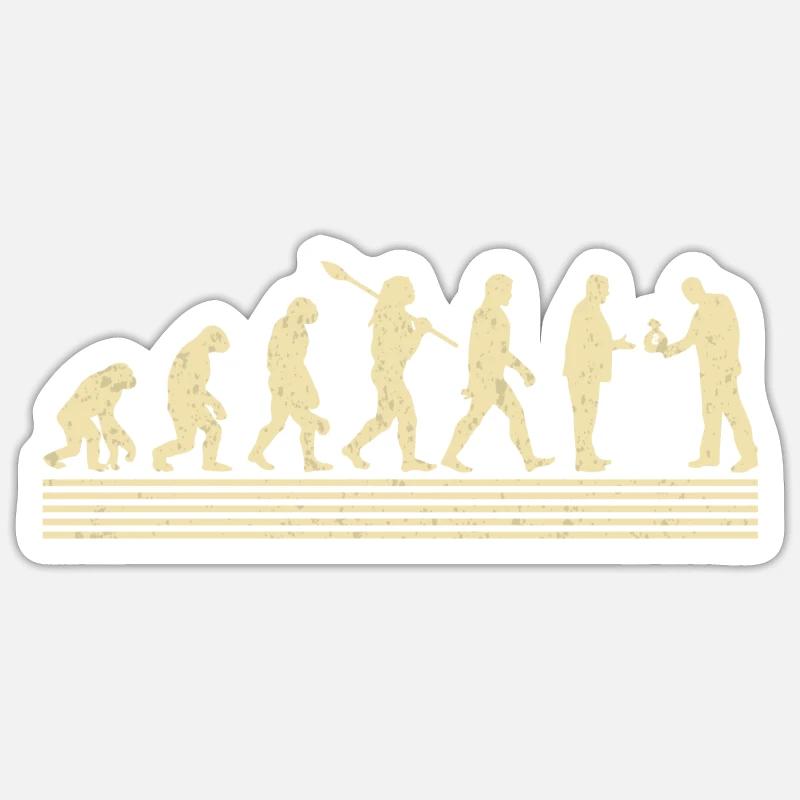Banker-evolution Sticker Größe S (10 x 10 cm)
