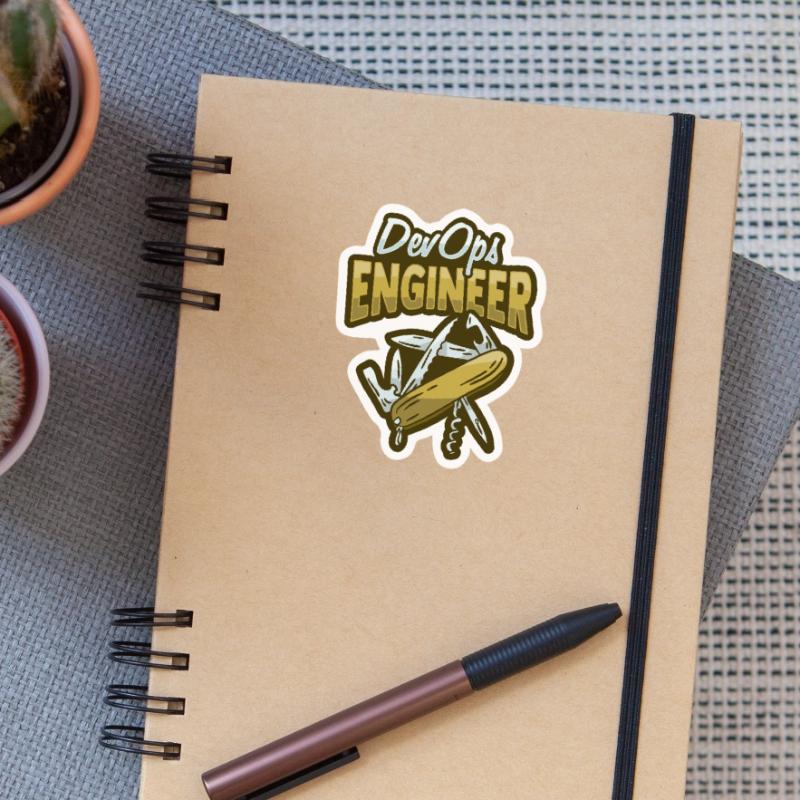 Sys-Admin Developer Devops Engineer Sticker size S (10 x 10 cm)