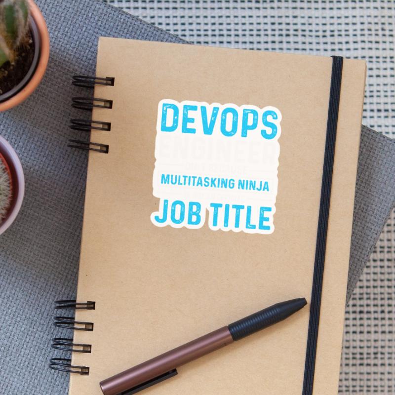 Sys-Admin Developer Devops Engineer Sticker size S (10 x 10 cm)