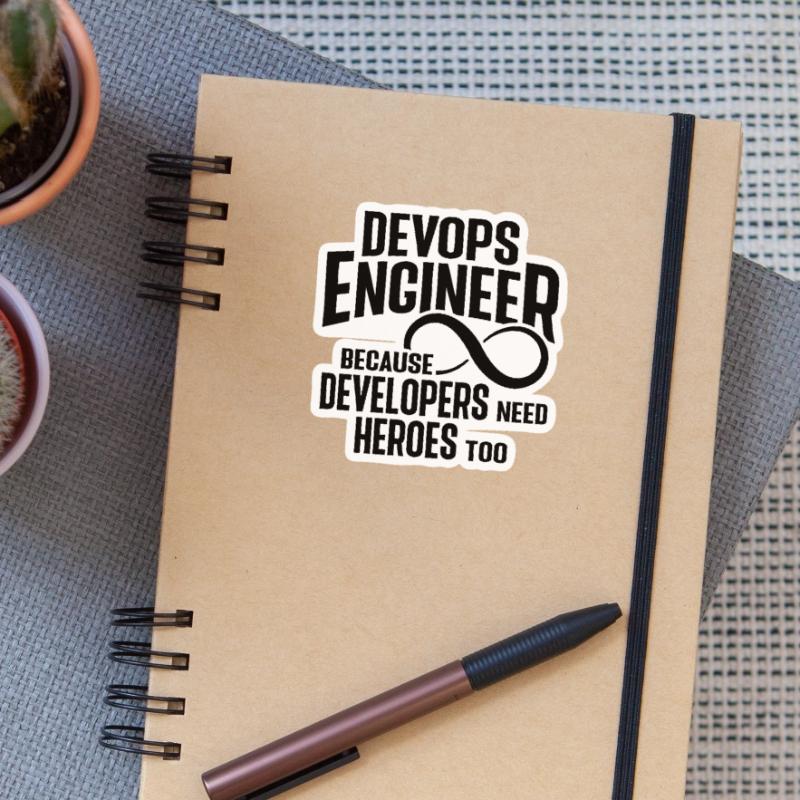 Sys-Admin Developer Devops Engineer Sticker size S (10 x 10 cm)
