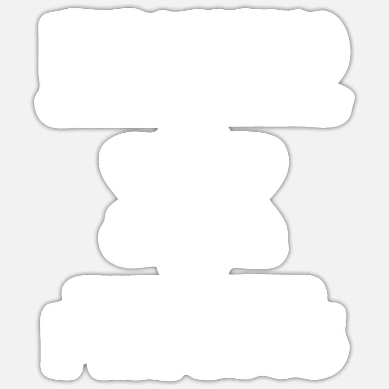 Physicien physicien - Sticker taille S (10 x 10 cm) - blanc mat
