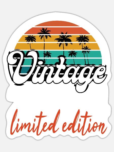 Vintage Geburtstag Geburtstag Retro 2004 Limited - Sticker Größe S (10 x 10 cm) - Mattweiß