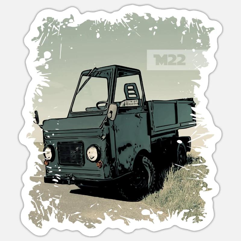 Multicar M22 - Sticker Größe S (10 x 10 cm) - Mattweiß