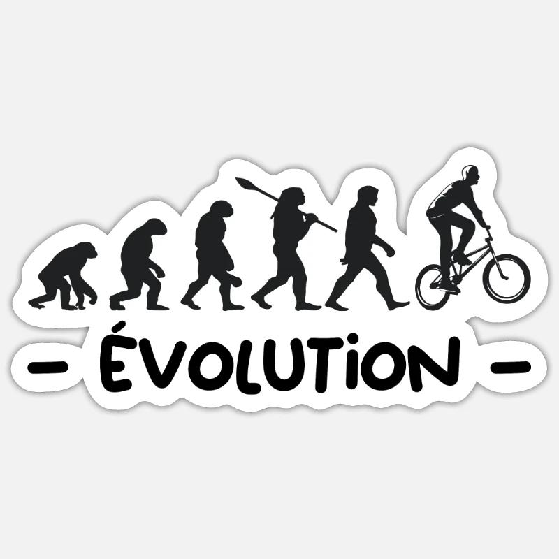 Evolution BMX Sticker taille S (10 x 10 cm)