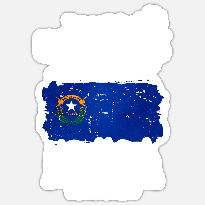 Nevada - Sticker size S (10 x 10 cm) - white matte
