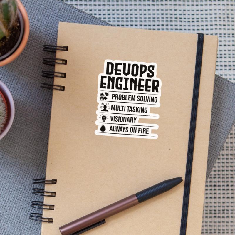 Devops Sys-Admin Developer Sticker size S (10 x 10 cm)