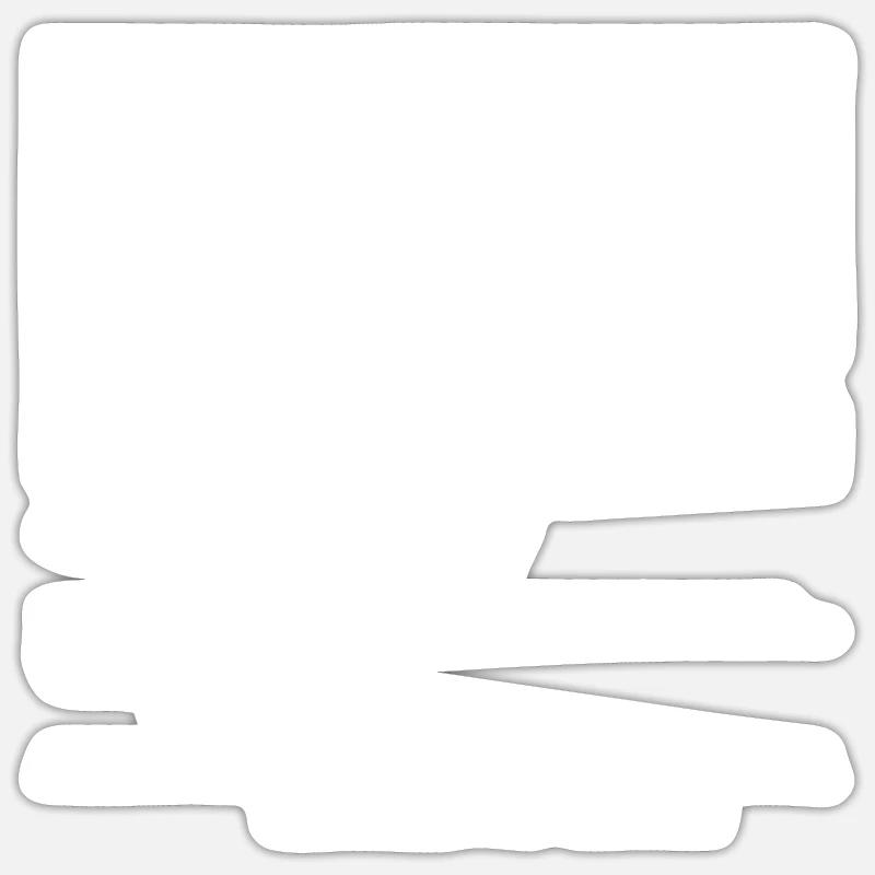 Bahnradfahrer Bahnrad Geschenk - Sticker Größe S (10 x 10 cm) - Mattweiß