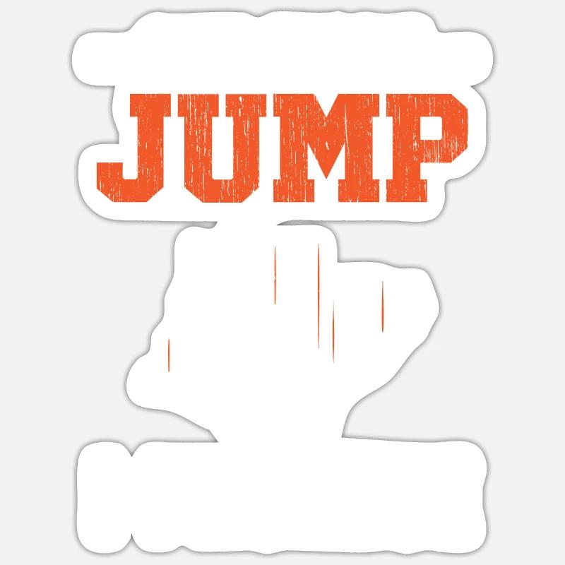 Noch einen Sprung verspreche ich Adrenalin Bungee Jumper Sticker Größe S (10 x 10 cm)