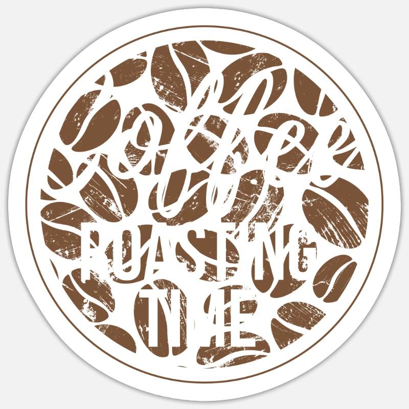 Temps de torréfaction du café Kaffee Rösten Sticker taille S (10 x 10 cm)