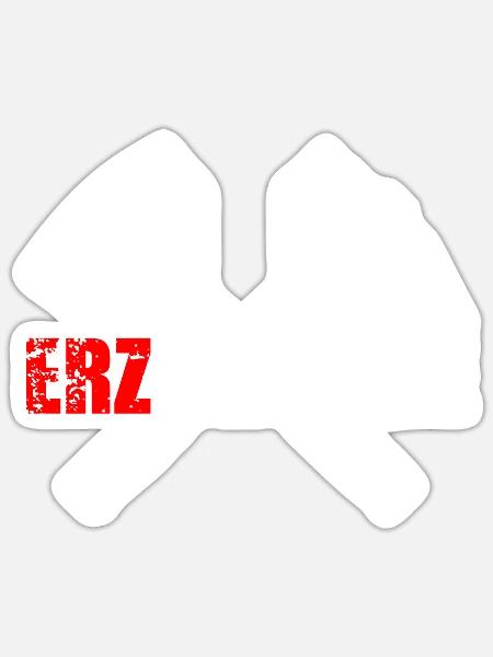 Erzgebirge Heimat Schacht - Sticker Größe S (10 x 10 cm) - Mattweiß