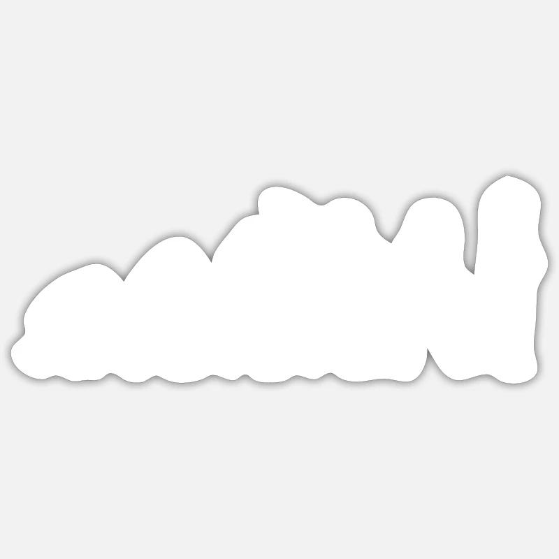 Evolution femmes enceintes Sticker taille S (10 x 10 cm)