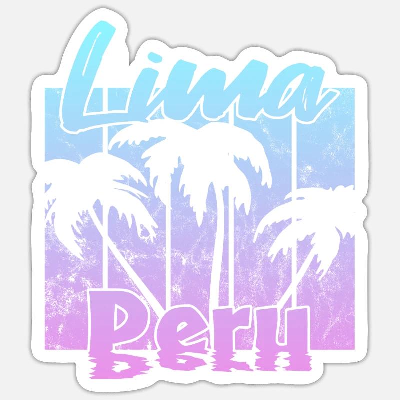 Lima Pérou Sticker taille S (10 x 10 cm)