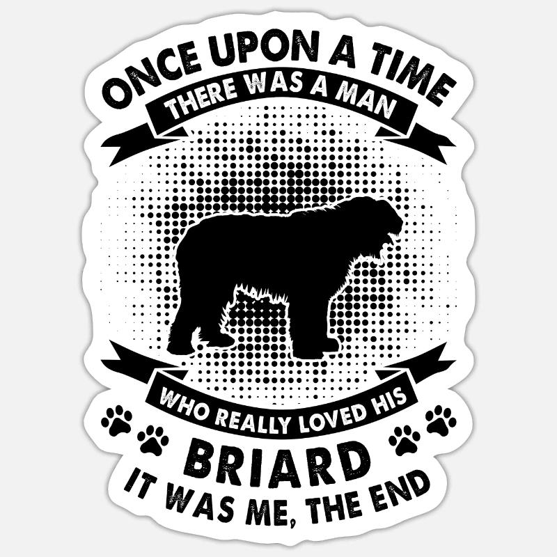 Einmal - Briarde Sticker Größe S (10 x 10 cm)