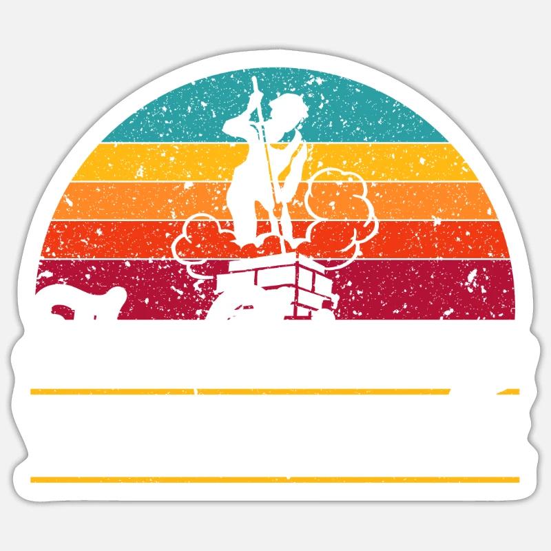 Le Ramoneur de cheminée Whisperer Ramonage de cheminée Sticker taille S (10 x 10 cm)
