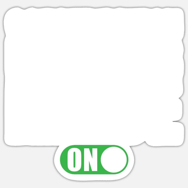Mode Gestionnaire de construction activé - Sticker taille S (10 x 10 cm) - blanc mat