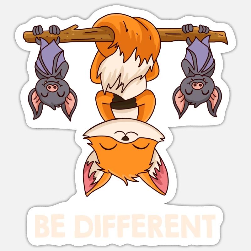 Fuchs Be Different Sticker taille S (10 x 10 cm)
