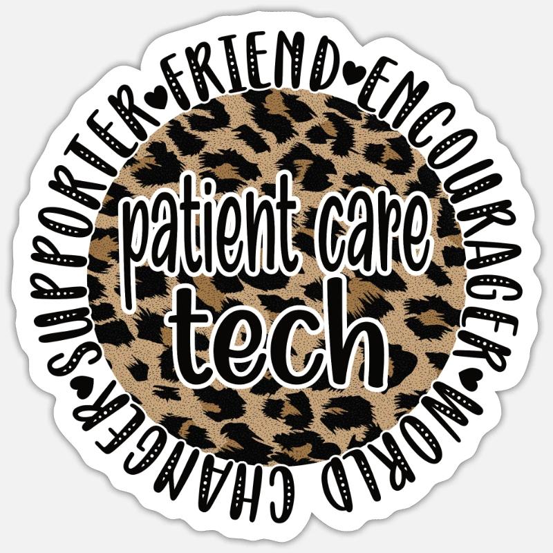Patient Care Technician Nursing Technician Sticker size S (10 x 10 cm)