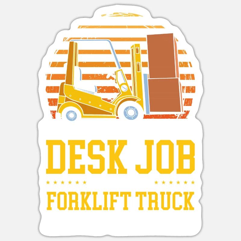 Staplerfahrer Gabelstaplerfahrer Sticker Größe S (10 x 10 cm)