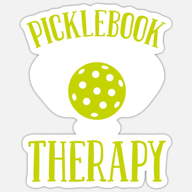 Pickleball - Sticker taille S (10 x 10 cm) - blanc mat