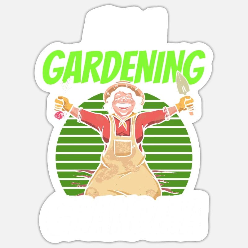 Ich Bin Eine Gärtnernde Oma Garten Großmutter Sticker Größe S (10 x 10 cm)