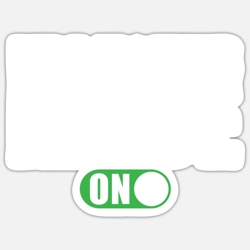 Mode pompier activé Sticker taille S (10 x 10 cm)