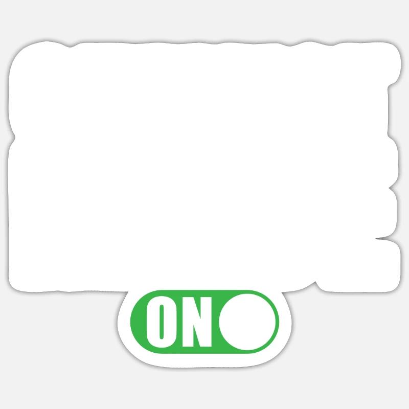 Mode chimiste activé - Sticker taille S (10 x 10 cm) - blanc mat