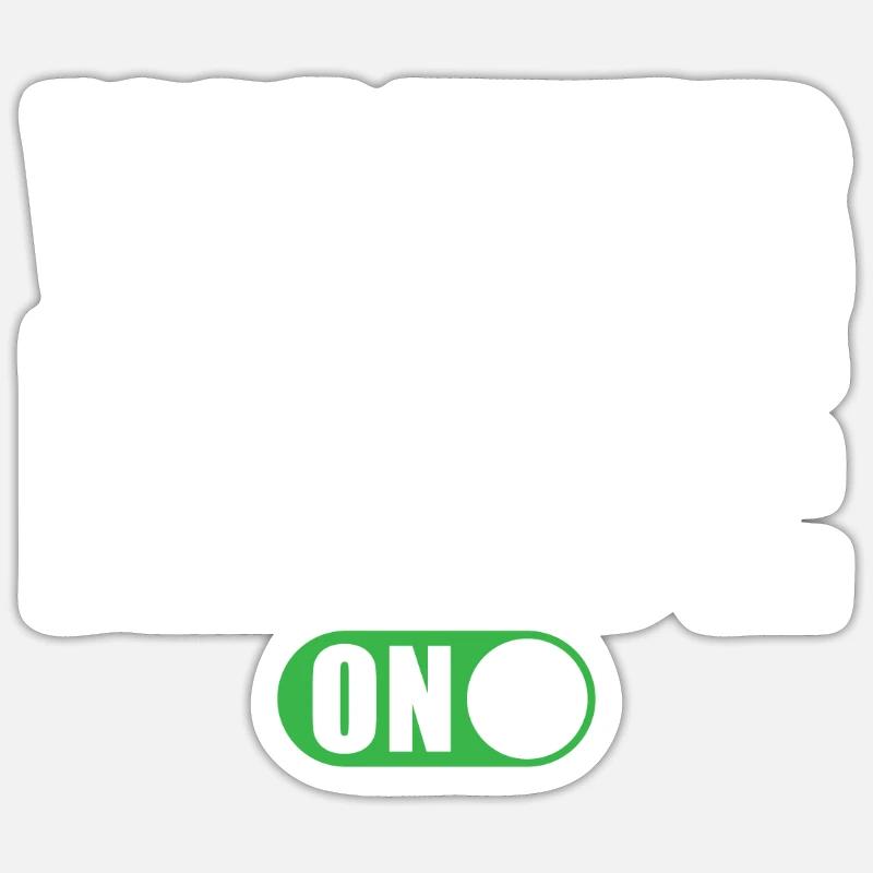 Kellner Modus Ein Bedienung Restaurant Sticker Größe S (10 x 10 cm)