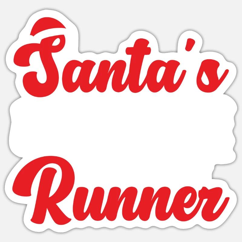 Running Runner Half Marathon - Sticker Größe S (10 x 10 cm) - Mattweiß