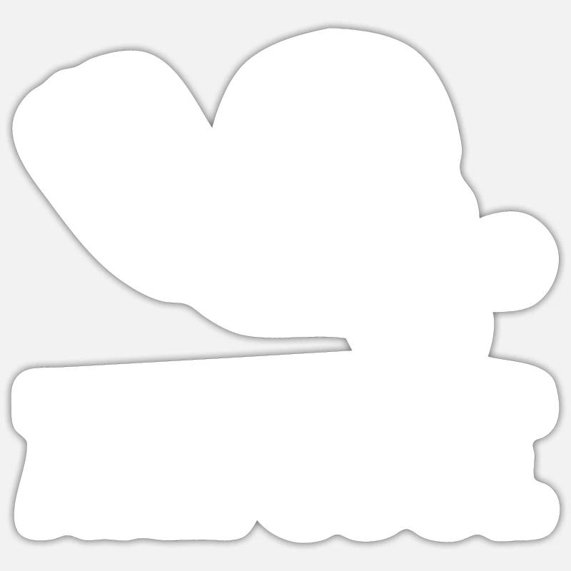 Infirmier - Sticker taille S (10 x 10 cm) - blanc mat