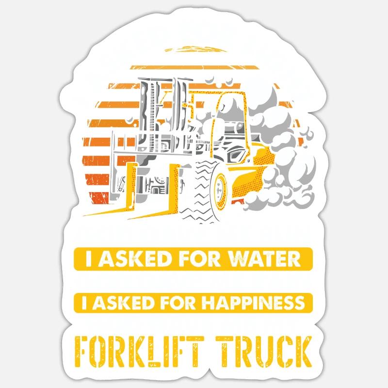 Forklift Operator Sticker size S (10 x 10 cm)